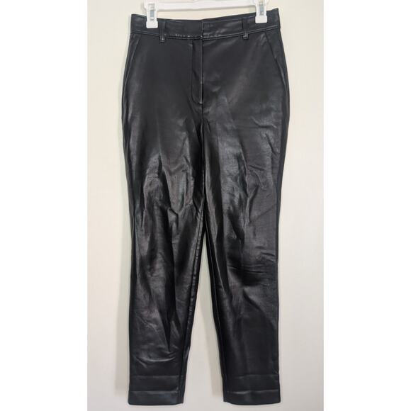 Babaton Vegan Leather Set: Pelli Shirt Jacket & Command Pants in Black Size XS/6 - Picture 11 of 14